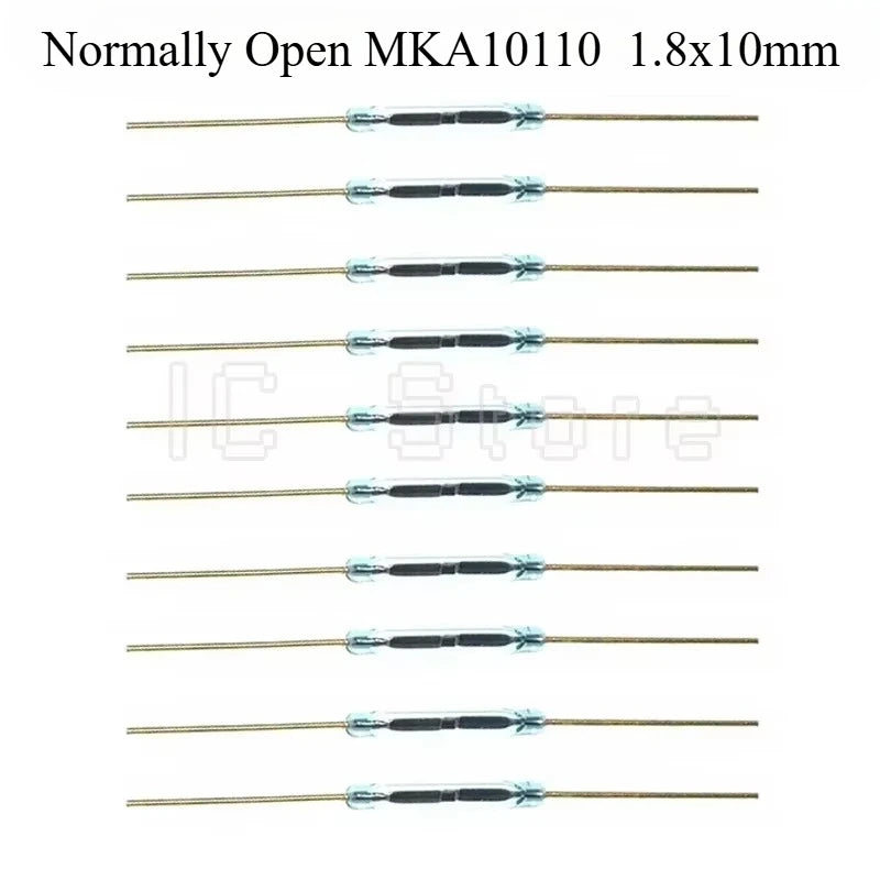 100PCS Magnetic Reed Switch Sensor GPS-11 GPS-14A GPS-14B MKA07101 MKA10110 MKA17101 Normally Open Normally Closed NO NC