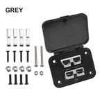 1 Set 50A Twin Dual Flush Mount Bracket For Anderson Plug Connector Flush Mounts Brackets Panel Cover For Caravan Yacht Panels