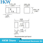 1808 125V 0451 SMD Fast blow Fuse 62MA 100MA 125MA 250MA 375MA 500MA 750MA 3.5A 20A   0451 Ultra-rapid Fuse NEW