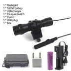 150 Yards Professional Focus Night Vision Hunting Torch 10W IR 850nm/940nm Tactical Infrared Radiation Zoomable LED Flashlight