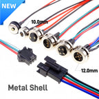1 Pair 2A Magnetic Pogo Pin JST SM Plug Socket Extend Cable Connector 2 3 4 5 6 Pin Male Female Adapter Led Strip Lamp Driver