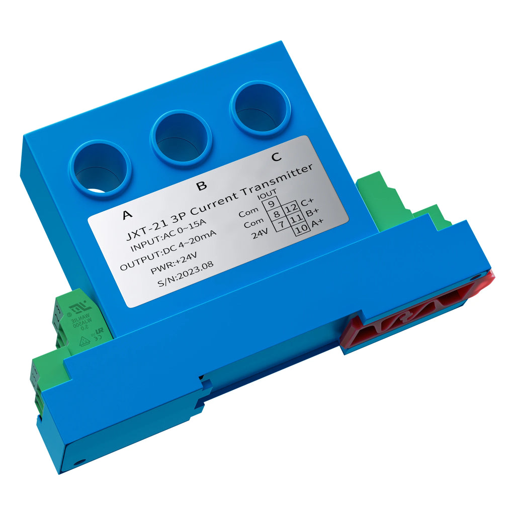 3 Phase AC Current Transducer 0-1A 0-5A 0-10A 0-20A Current Sensor 4-20mA 0-10V 0-5V AC Current Transmitter