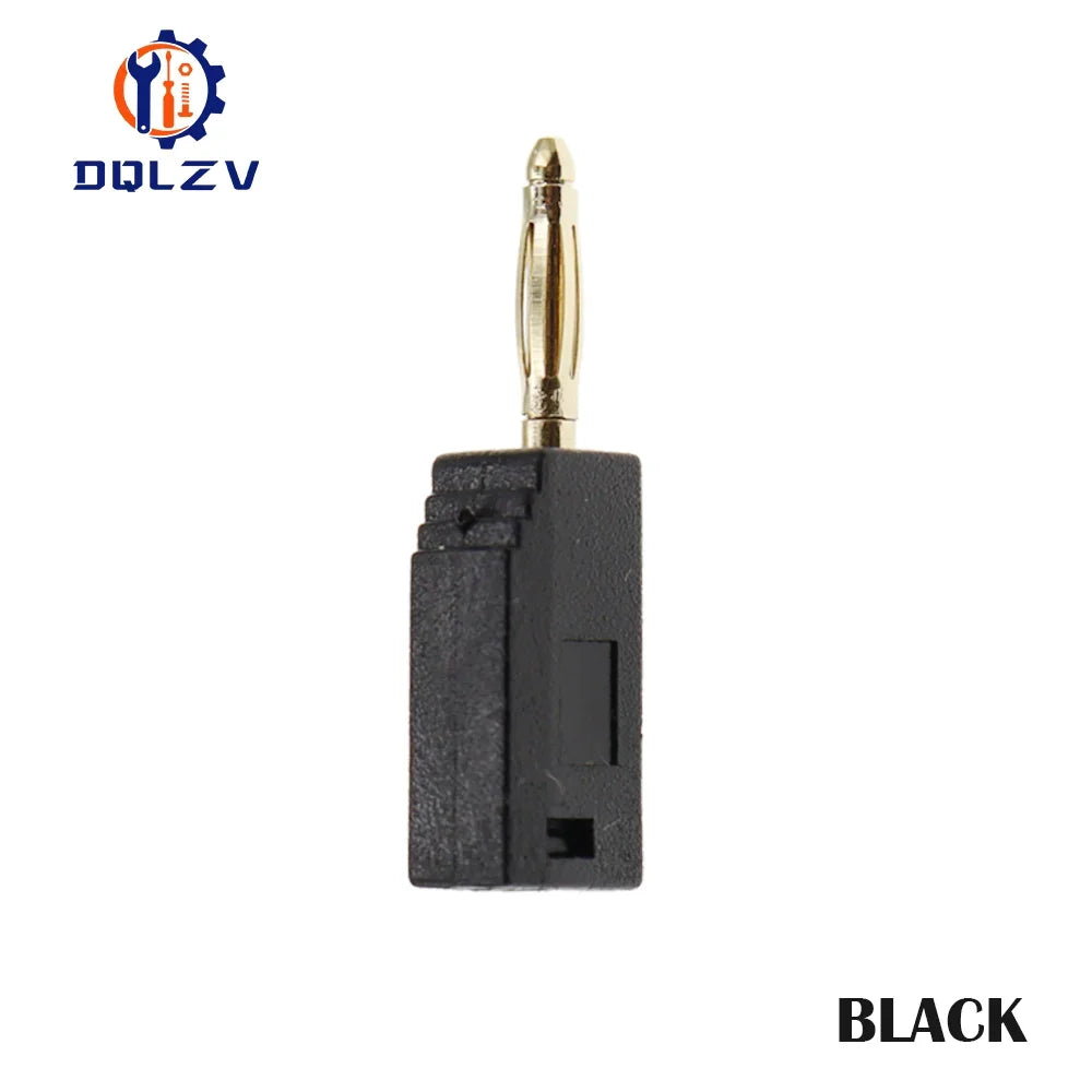 2MM Stackable Banana Plug Gold Plated Copper Mini Connector with 2mm Socket Jack Welded/soldered 30V/10A