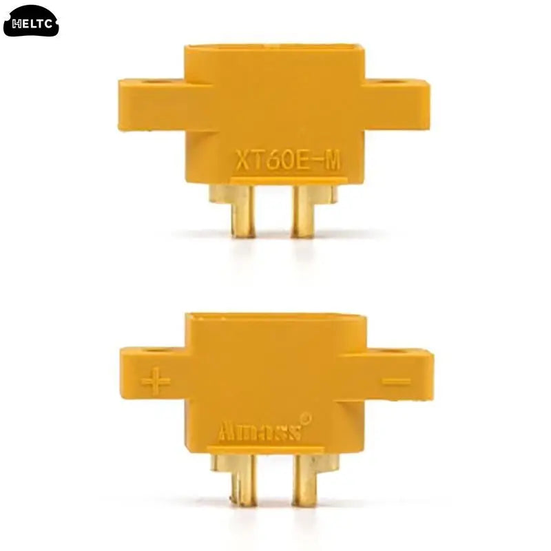 5pcs XT60E-M Mountable XT60 Male Plug Connector Model Aircraft Power Battery Plug Fixed Version Male XT60E1-M