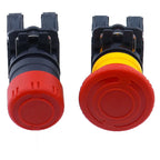 XB5-AS542 Plastic Emergency Stop Red Mushroom Head Size 30 40MM Push Button Switch Lock NO NC Normally Open AS545 22mm XB4 XB5