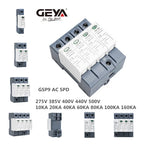 GEYA GSP9 DC Surge Protector PV SPD 600V 1000V 20KA 40KA SPD 2P 3P Surge Protective Device Lightning Protection