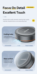 Essager 15W 3 in 1 Magnetic Wireless Charger With 96cm Retractable Type-C Cable For iPhone 16 15 14 13 Pro Max Airpods Watches