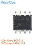 20pcs/5pcs AO4407A SOIC-8 4407A P-channel -30V/-12A SMD MOSFET Field Effect Transistor Chip AO4405AO4411 AO4413 AO4421 AO4435