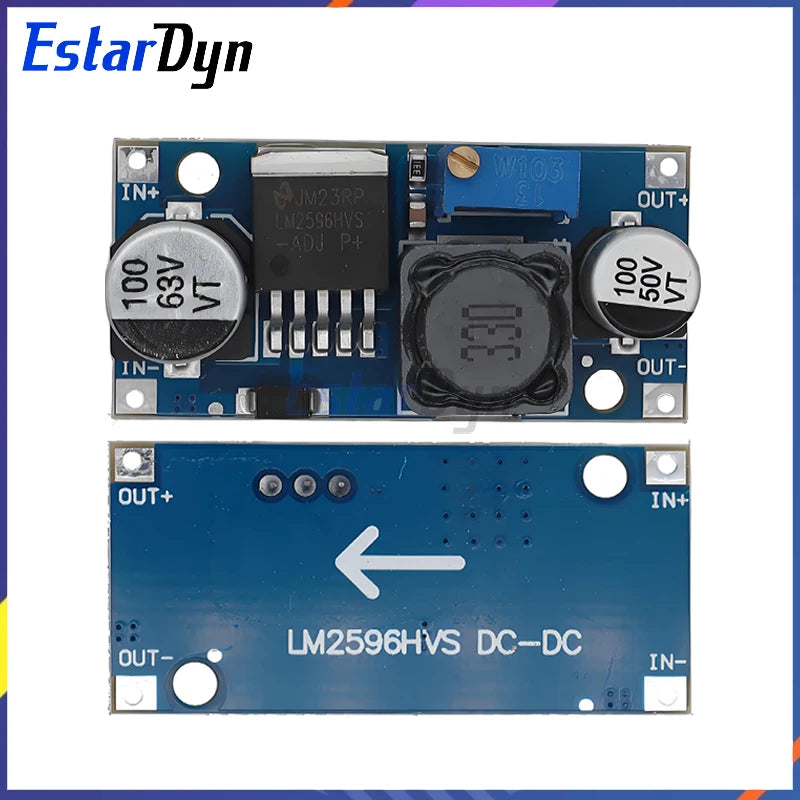 Estardyn LM2596HVS LM2596 HV LM2596HV DC-DC Adjustable Step Down Buck Converter Power Module 4.5-50V To 3-35V Urrent limiting