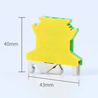 10Pcs USLKG2.5N UK2.5B Screw Ground Earth Protective Modular Wire Electrical Connector DIN Rail Terminal Block USLKG 2.5N 2.5