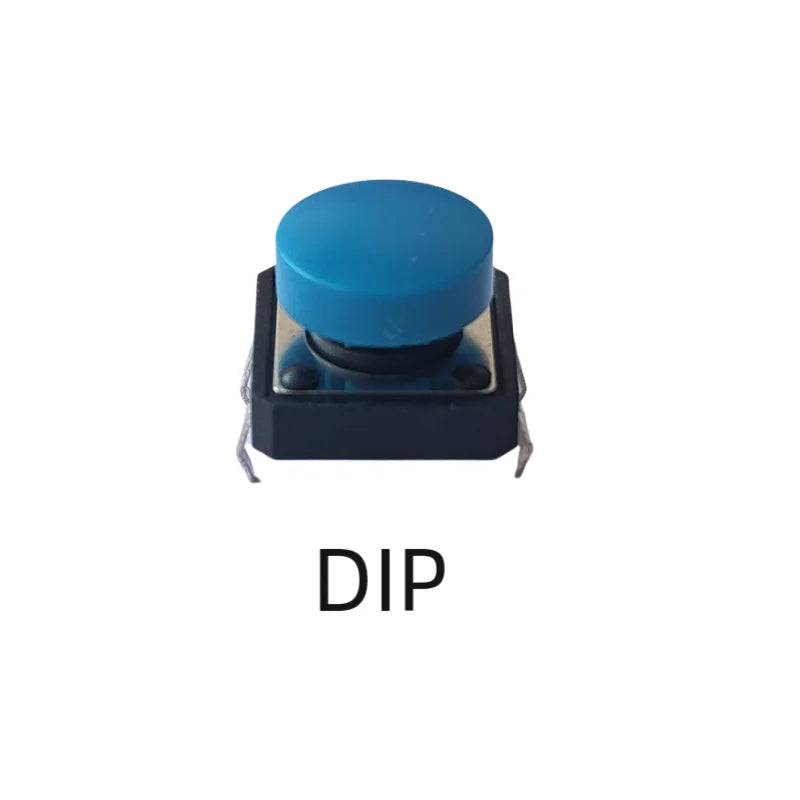 10Sets 12x12mm Momentary Tact Switch Add Plastic Caps Height 9.2mm Push Button Switch 4PIN SMT DIP PCB Mounting Button