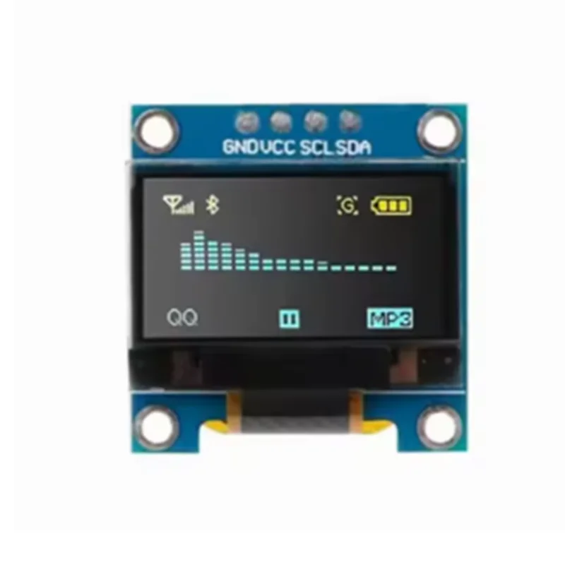 1-10pcs 0.96 inch oled IIC Serial 128X64 I2C SSD1306 12864 LCD Screen Board OLED Display Module For Arduino White BLUE YELLOWBLU