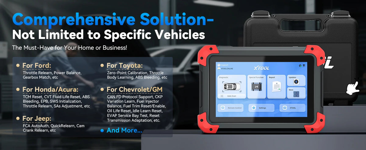 XTOOL D7 V2.0 Automotive Diagnostic Tool All System Scan Tools ECU Coding Bidirectional OBD2 Scanner 36+ Service FCA CAN FD DOIP