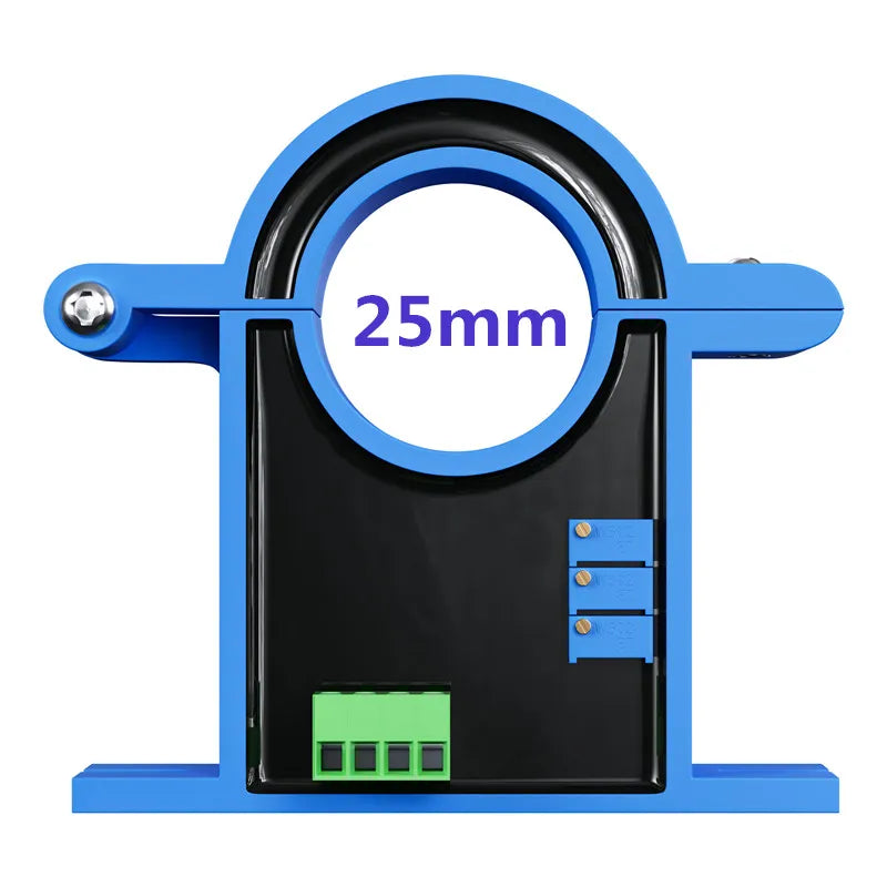AC/DC Current Transmitter 30A 50A 100A 1000A Hall Current Sensor Transducer 25mm  0-10V 4-20mA RS485 Current  Sensor Transmitter