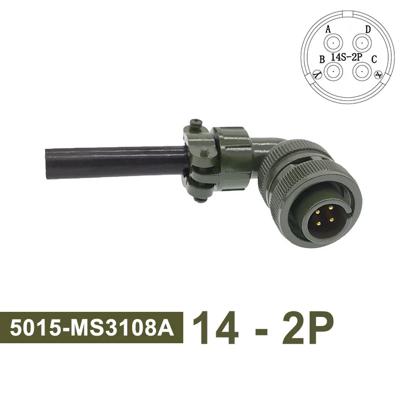 5015 MS3102A MS3106A MS3108A Circular Connectors 14S-2 14S-5 14S-6 MIL STD Plug&Socket MIL-C Military Specification Connector