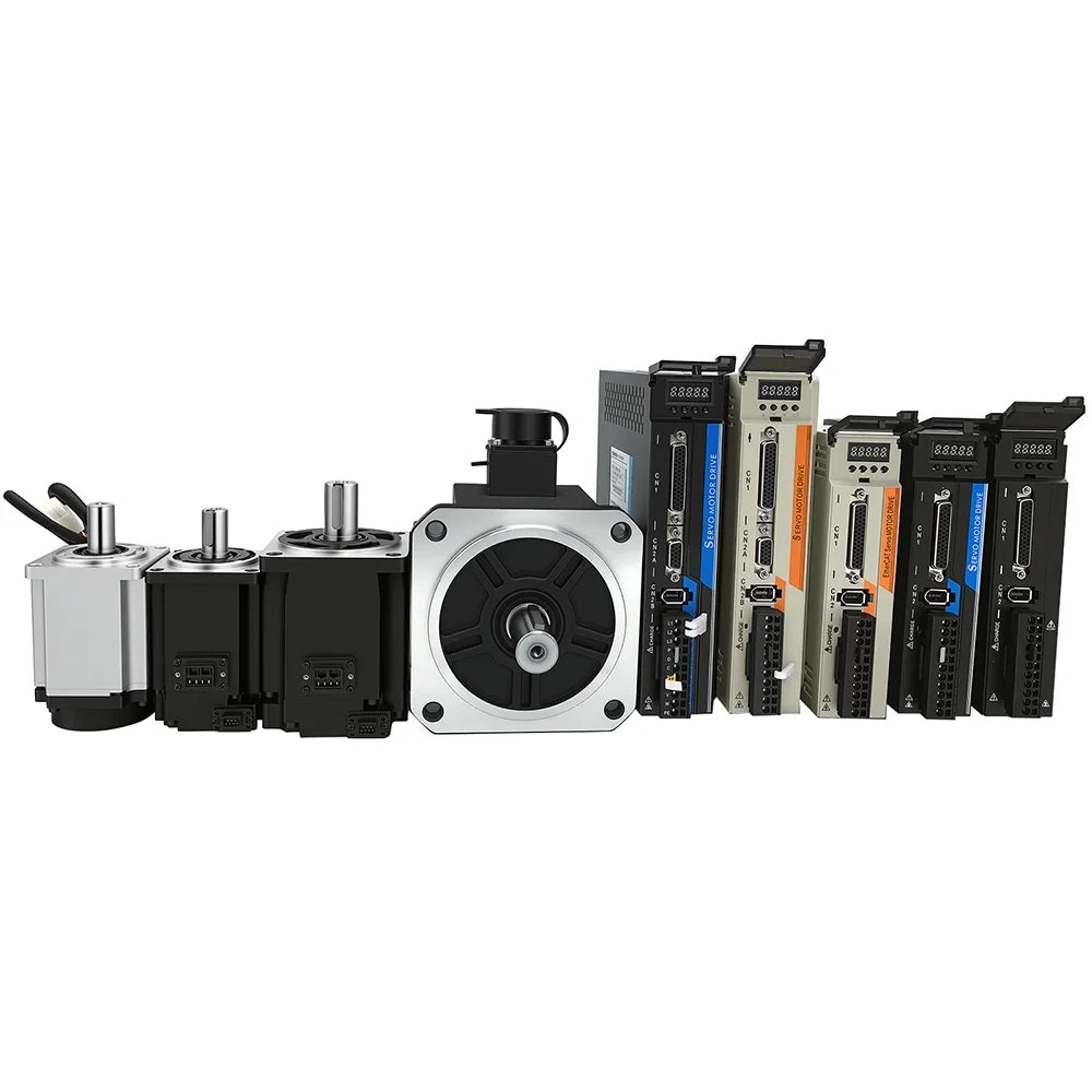Servo Motor 1000W/1.5KW/1200W/1500W/1800W/750W Servo Motor 130 and Driver EtherCAT Servo Motor 220V with Driver with Brake CNC