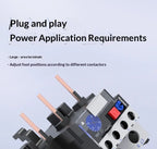 JR28 Series Thermal Overload Relay 25A 36A  Adjustable Current Motor Protection Electrical Overload Protector for AC Contactor