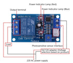1/3/5/10PCS XH-M131 DC 5V 12V 24V Light Control Switch LDR Photoresistor Relay Module 10A Automatic Light Sensor