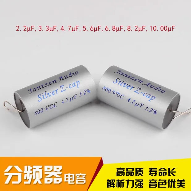 Jantzen Silver Z-Cap, the original Danish factory, filled with nitrogen, HiFi audio fever divider capacitor 800V/1200V