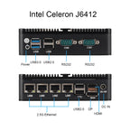 4 Ethernet Mini PC Intel N100 N2830 J1900 J4125 N5105 CPUs X86 Firewall Router Pfsense OPNSENSE Windows Linux Virtual Machine