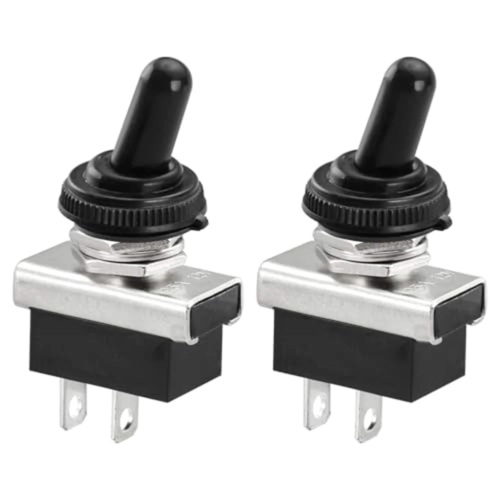 2PCS Toggle Switch KN3D-101 On/Off Switch 25A 12V 2 Pin Locking Electronics SPST SPDT DPDT Power Rocker Waterproof Cap