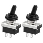 2PCS Toggle Switch KN3D-101 On/Off Switch 25A 12V 2 Pin Locking Electronics SPST SPDT DPDT Power Rocker Waterproof Cap