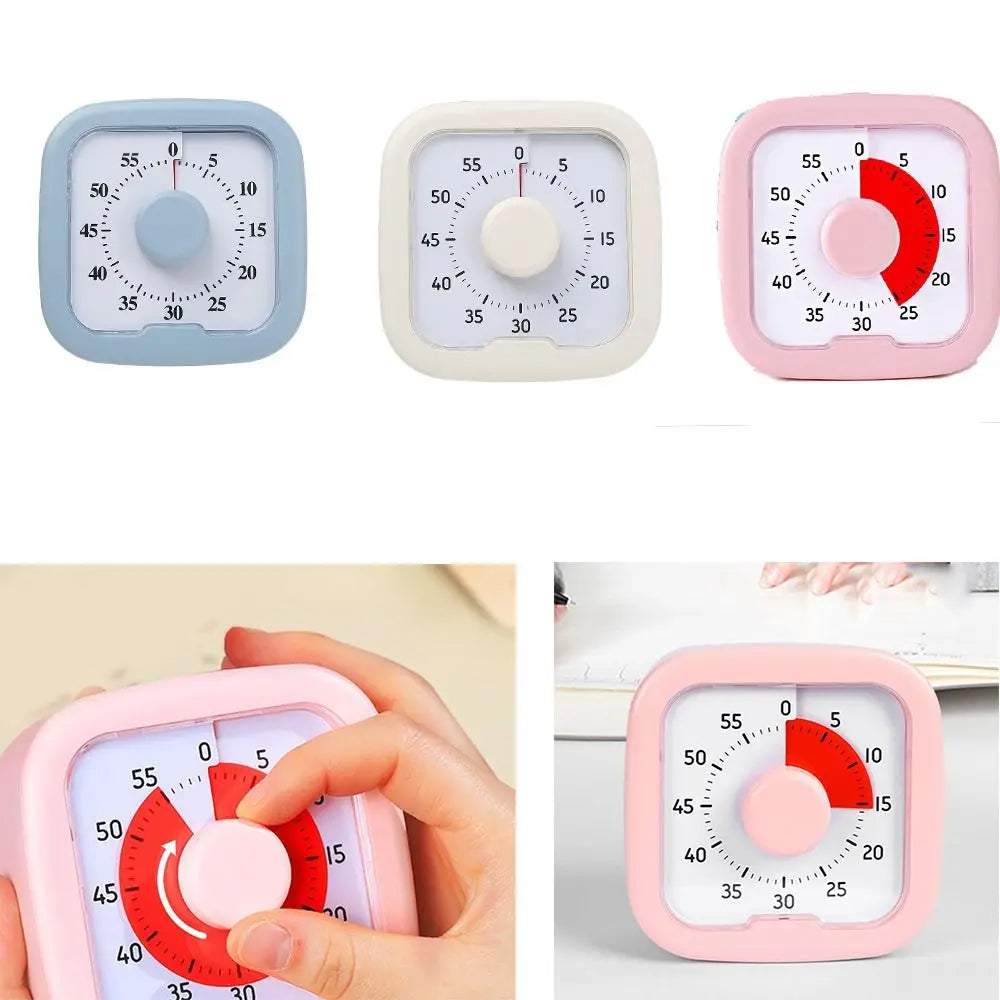 Silent Visual Timer with Stand Stopwatch Alarm Clock Countdown Timer Visualization Self-discipline Kitchen Cooking Timer Kitchen