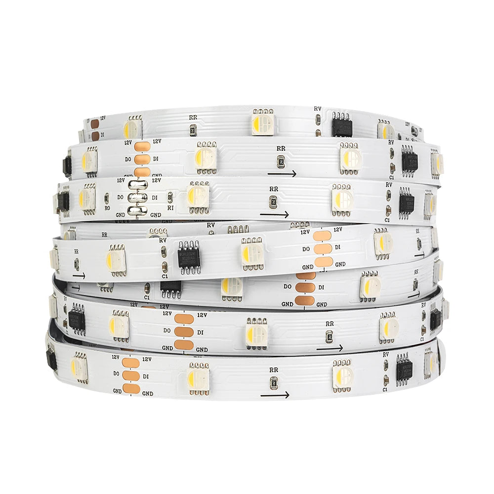 WS2814 DC12V 24V Led Strip Light 4 in 1 Similar SK6812 RGBW Pixels Addressable WS2811 RGBWW RGBCW 5050 3 Pin Lights IP30 65 67