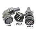 Aviation Plug MS3108B MS3106A MS3102A 18-10S 20-4S 20-15S 20-18S 20-29S 22-22S 24-10S 24-11S Servo Motor Panel Metal Connector