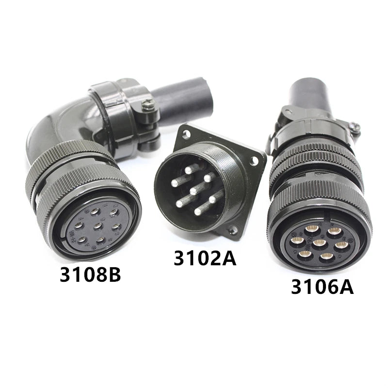 Aviation Plug MS3108B MS3106A MS3102A 18-10S 20-4S 20-15S 20-18S 20-29S 22-22S 24-10S 24-11S Servo Motor Panel Metal Connector