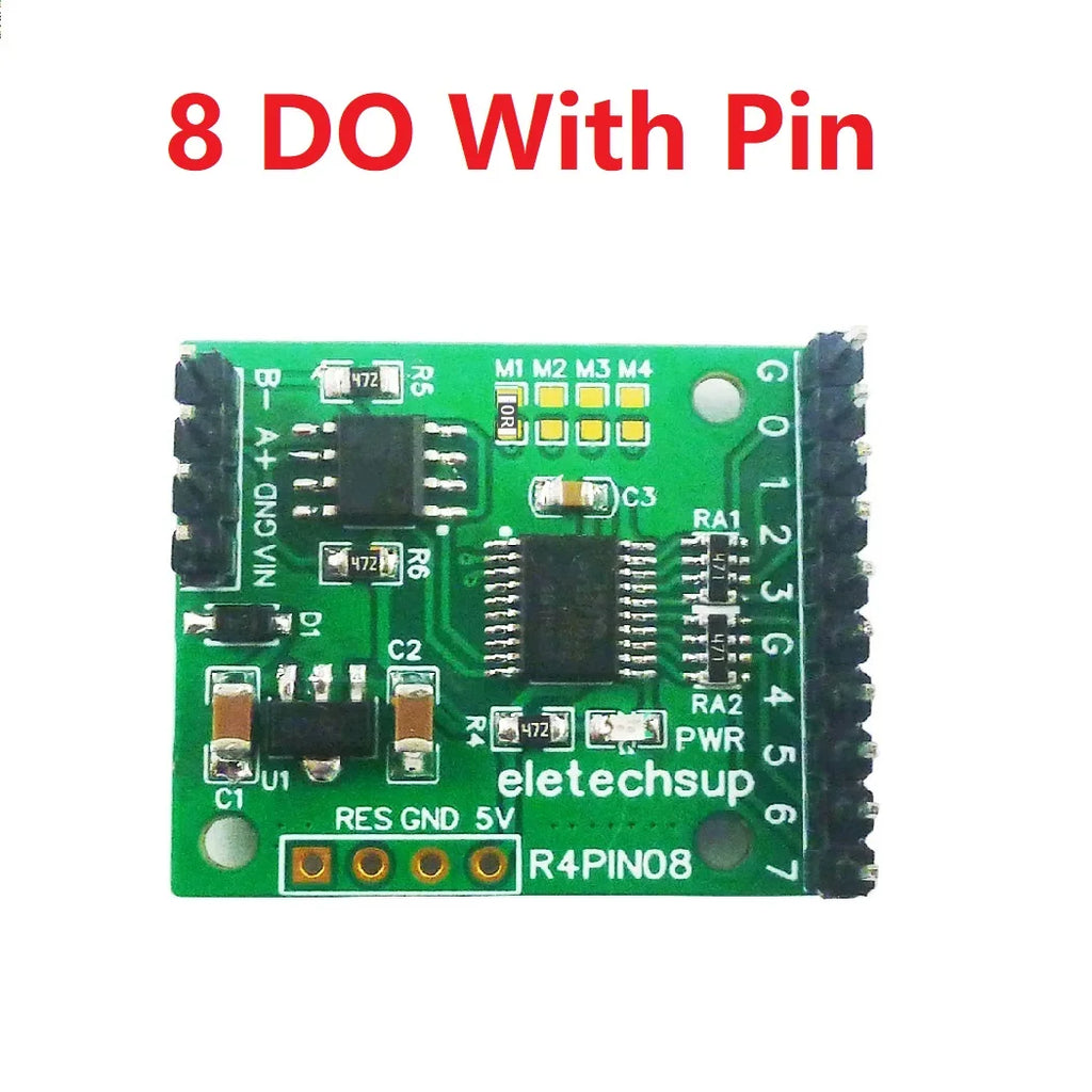 DC 5V 12V 24V 8DI/8DO/4DI-4DO/2DI-6DO/6DI-2DO RS485 Bus Core Board for Raspberry Pi Arduino ESP32 PLC Network Control