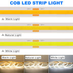 12V 24V Waterproof COB LED Strip Light 3000K 4000K 6000K IP67 Flexible Led Tape 480LEDs/m 5m 10m 20m 0.5m 1m 2m Linear Lighting