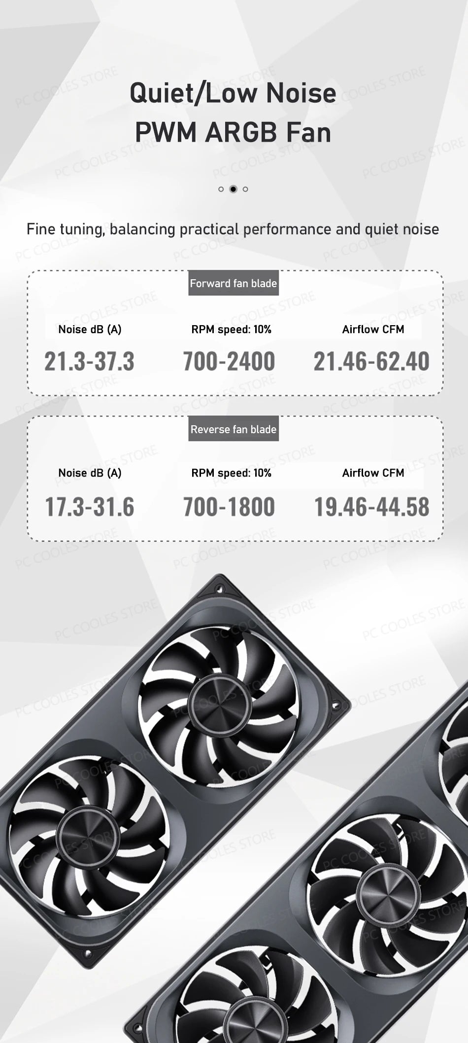 JONSBO ZA-120/240/360 Case Fan 5V/3Pin ARGB Four Sided Thousand Layer Mirror Combination Structure Cold Exhaust Cooling Fan