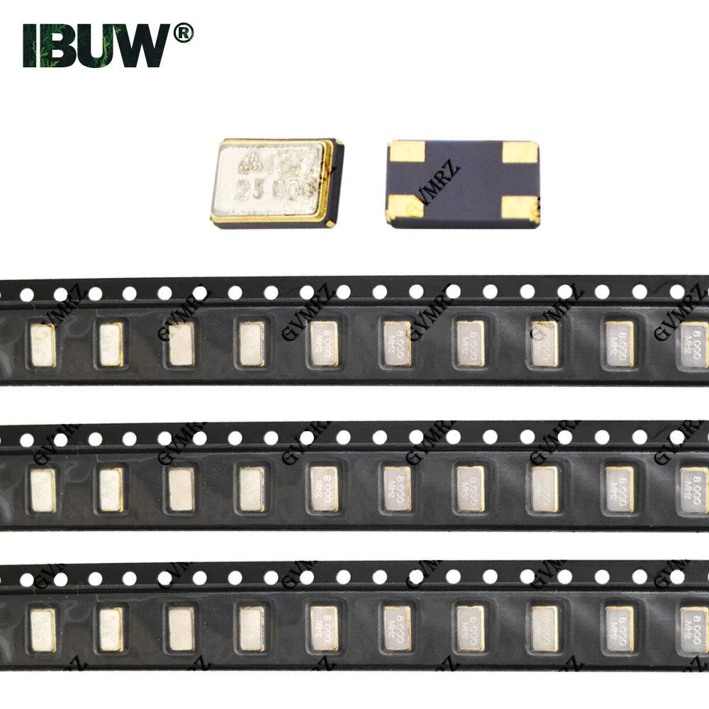 10PCS 5032 SMD 4Pin Passive Crystal Oscillator - High Precision Quartz Resonator