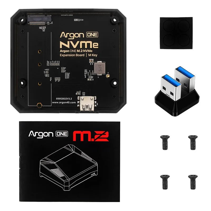 Argon One V2 Case for Raspberry Pi 4 Model B Passive Cooling Metal Shell Optional M.2 NVMe SSD Expansion Board for Argon ONE V2