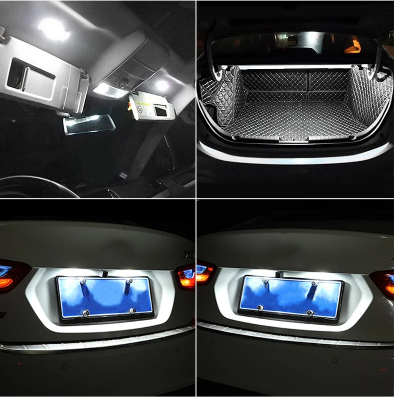 2X W5W 194 168 T10 6SMD 3030 Canbus LED Bulbs 12V For Car License Plate Light Interior Dome lights Reading Lamp 6000K White Red