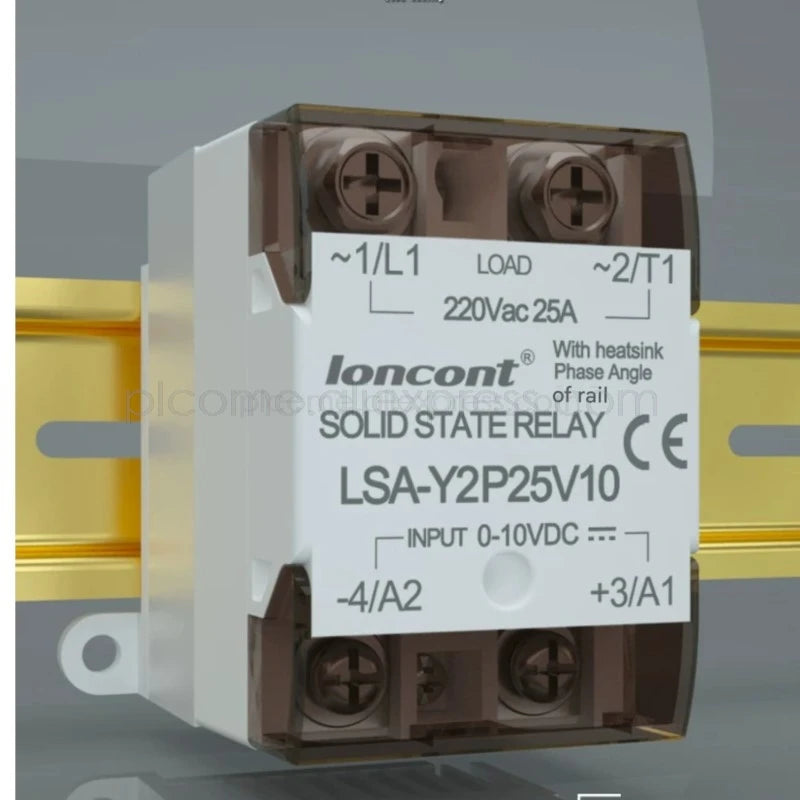 Single Phase AC Voltage Regulator With Heatsink by 0-10V 0-5V 4-20mA PWM Isolated Solid State Relay SSR Transformer 220V