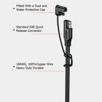 0.6/1.8m SAE Cable With Fuse Terminal O Connector Battery Charger Extension Adapter Wire 18AWG 12-24V Terminal,1-2Pcs/Lot