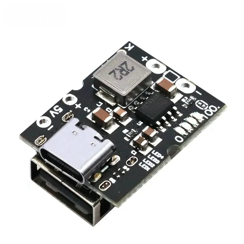 High-precision 5V2A charge-discharge integrated module Type-C input compatible with 4.2V lithium battery Boost Converter Step-Up