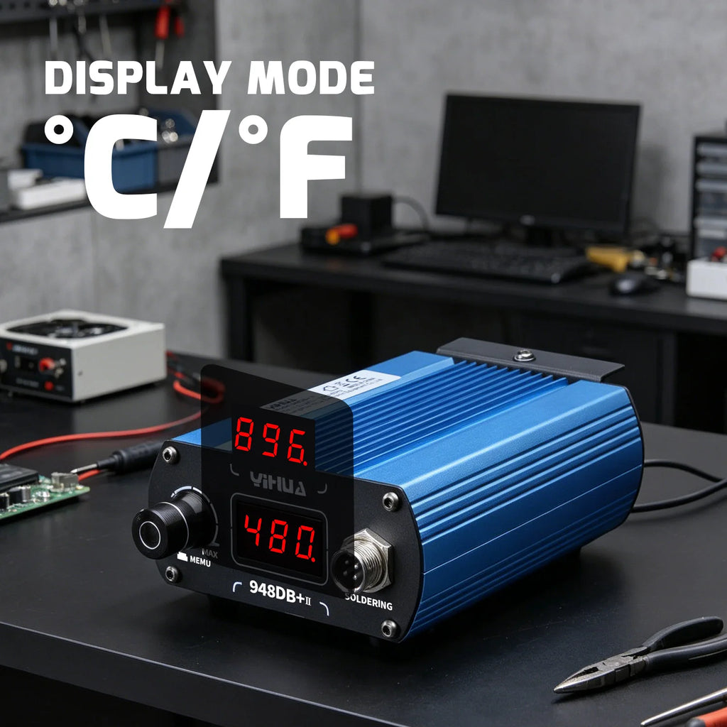 YIHUA 948DB+-II 110-240V Soldering Station 75W Quick Heating with Tip T12 Electronic Soldering Iron Station