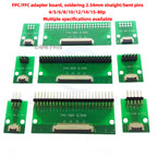 FFC/FPC Adapter Board 0.5/1.0mm To 2.54MM 4/6/12/24/40-80P 0.5mm Connector to Straight/bent 2.54 Pin Header Flex Cable Adapter