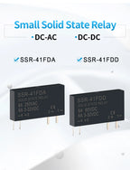 OMCH SSR-41FDA SSR-41FDD Slim Relay 250VAC 3-32VDC 6A Non-contact Din Rail Relay DC-AC DC-DC SSR Solid State Relay Module