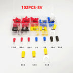 Insulated Cable Connector Electrical Wire Crimp Spade Butt Ring Fork Set Ring Electric Crimp lugs Rolled Terminals Assorted Kit