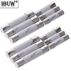 10PCS 3A 3.15A 0.1A 0.25A  4A-30A 1A 1.5A 6X30MM 5X20MM Fast Blow Ceramic Fuse 5*20mm 250V 2A 2.5A  Slow Break The Fuse Tube 