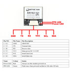 QUESCAN 18mm M10 GPS GNSS Module with Compass 25Hz GPS Galileo GLONASS BeiDou FPV Racing Car Drone Flight Controller GPS M10050