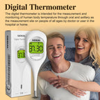 10S Digital Thermometer for Baby, Kids & Adults, Color-Coded Readings, Oral, Baby Rectal Thermometer or Under The Arm