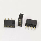 20pcs 2.54mm Pitch Single Row 1X3/4/5/6/12/20P 40Pin PH6.8mm Square Terminal Socket Gold Rohs Female Pin Header Connector