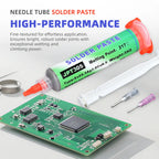 Lead Free  Solder Paste Needle Tube for PCB/BGA/SMD Soldering  USB Socket Repair  Tin Welding Solder Paste 20-38um