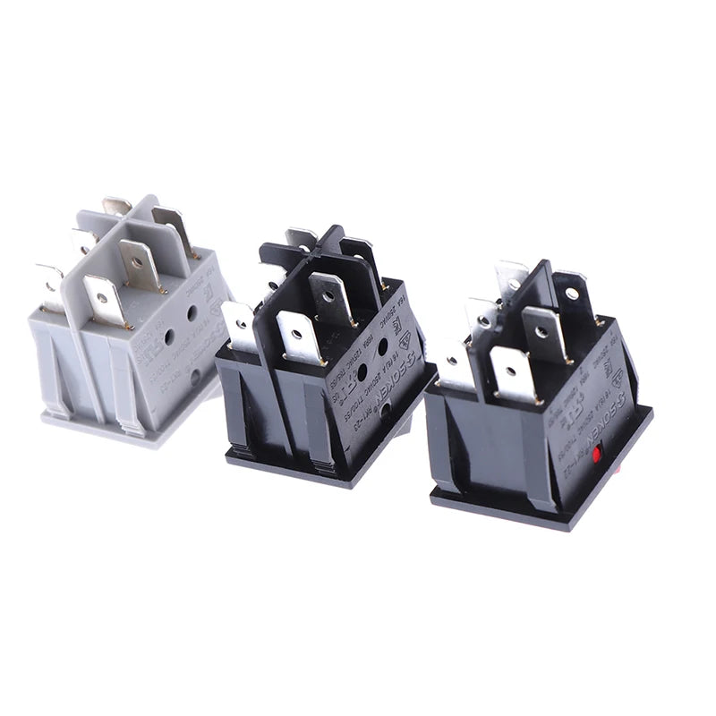 RK1-23 Oil Heater Switch ON/OFF  Rocker Switch 250V/16A With Double Buttons 1Pcs