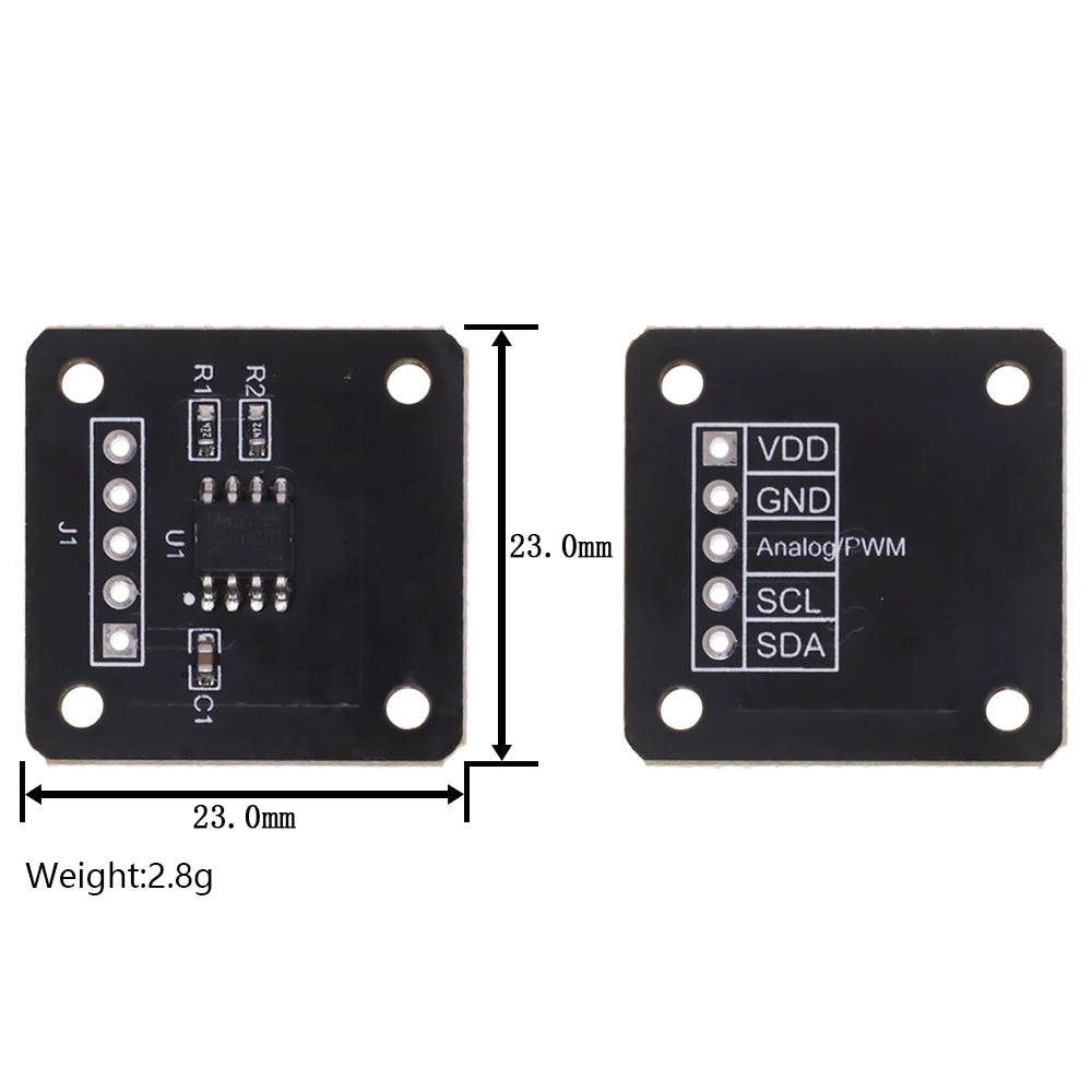 MT6701 magnetic encoder magnetic induction angle measurement sensor module 14bit high precision instead of AS5600